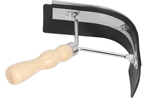 Tnfeeon Horse Sweat Scraper, Wooden Handle Grooming Tool for Horses, Ergonomic NonSlip Design, Combing and Scraping for Lives