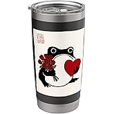 Grumpy Frog Japanese Men Women Kids St. Valentine's Day Stainless Steel Insulated Tumbler