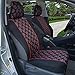 BDK Red Rose Car Seat Covers for Front Seats, 2 Pack – Flower Pattern Front Seat Cover Set with Matching Headrest, Sideless Design for Easy Installation, Fits Most Car Truck Van and SUV