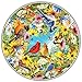 A Broader View Backyard Birds Round Table Puzzle - 500 Pieces, Jigsaw Puzzles for Adults & Kids, Suitable for Groups of 2 or More, Everyone Gets The Best Seat at The Table, Incl. 12x12” Poster