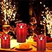 HEIOKEY LED Flameless Candle Set of 3 (4
