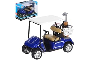 Mini Golf Carts, 4" Die Cast Metal Model Pullback Action 1:32 Scale Model Golfcart for Table Golf Decor Golf Party Decoration