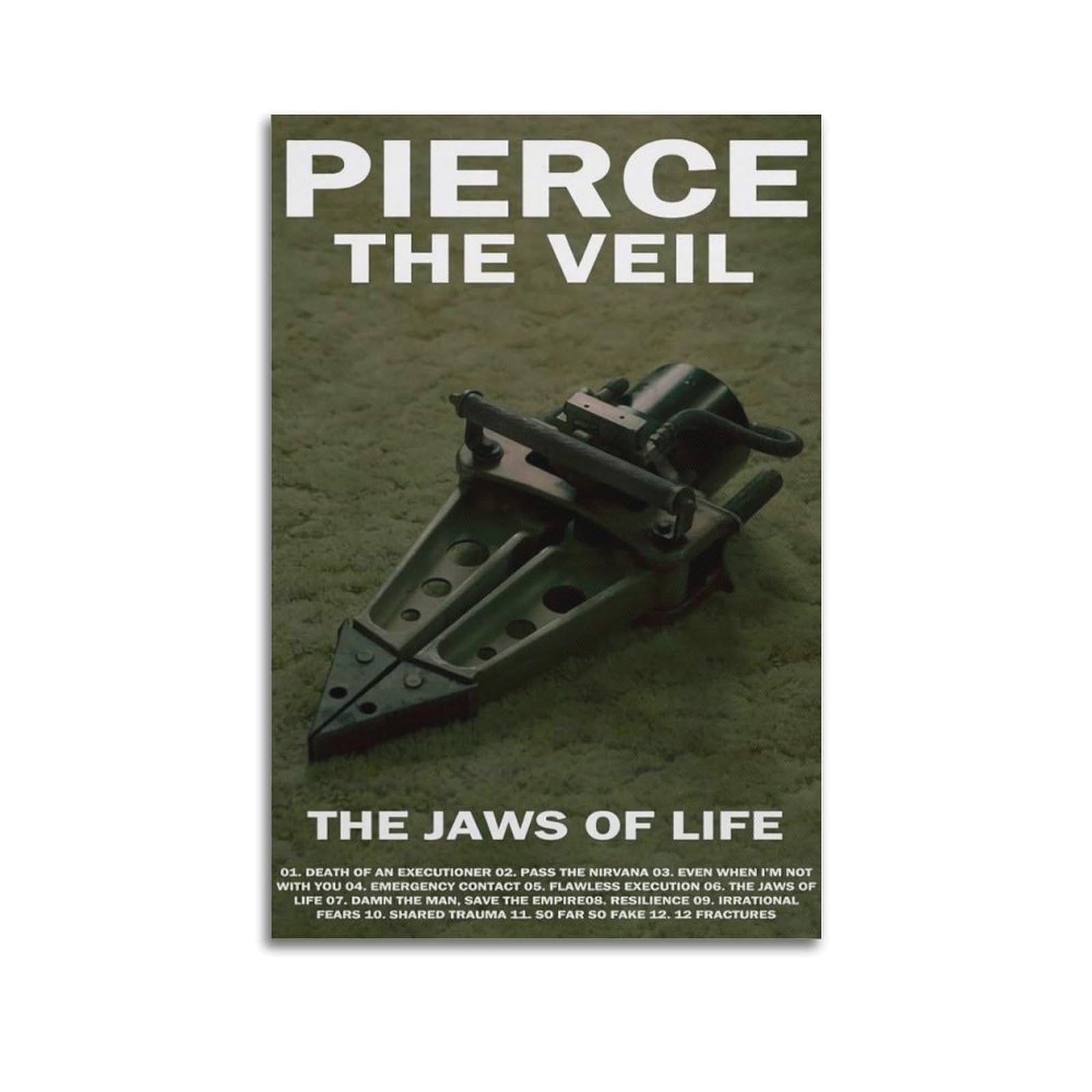 Pierce Posters The Veil The Jaws Of Life Album Poster Canvas Decorative Painting Modern Aesthetic Decorative Painting Bedroom Living Room Art Poster 12x18inch(30x45cm) Unframe-style-2