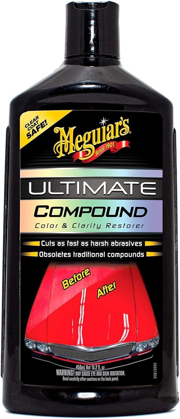 Meguiar's Ultimate Compound Colour & Clarity Restorer 450ml for Hand or Machine Polisher Application - G17216EU (Packaging may vary)