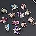 IPINK 12 Pcs Wholesale Lots Brooches Flower Floriated Brooch Pins Mixed Colors Design