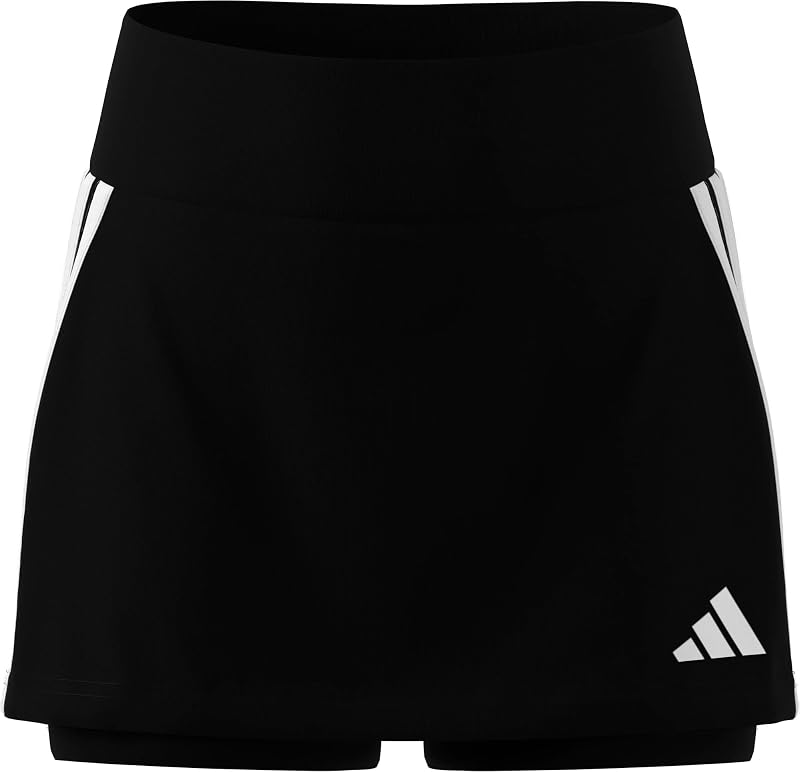 Fille Train Essentials 3-Stripes Skorts Dress, Black/White, 9-10 Years — photo 7 sur 7