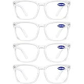 WEMOOTANTS 4 PACKS Blue Light Blocking Reading Glasses Women 1.0 1.25 1.5 1.75 2.0 2.25 2.5 2.75 3.0 3.5 4.0 5.0 6.0