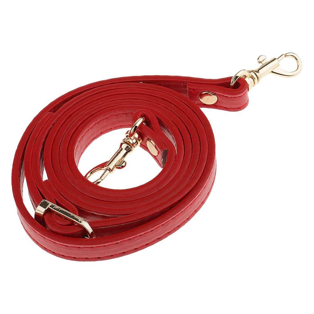 POFET 120cm Adjustable DIY Shoulder Bag Accessories Handbag Handles Straps - Red, Adjustable Length