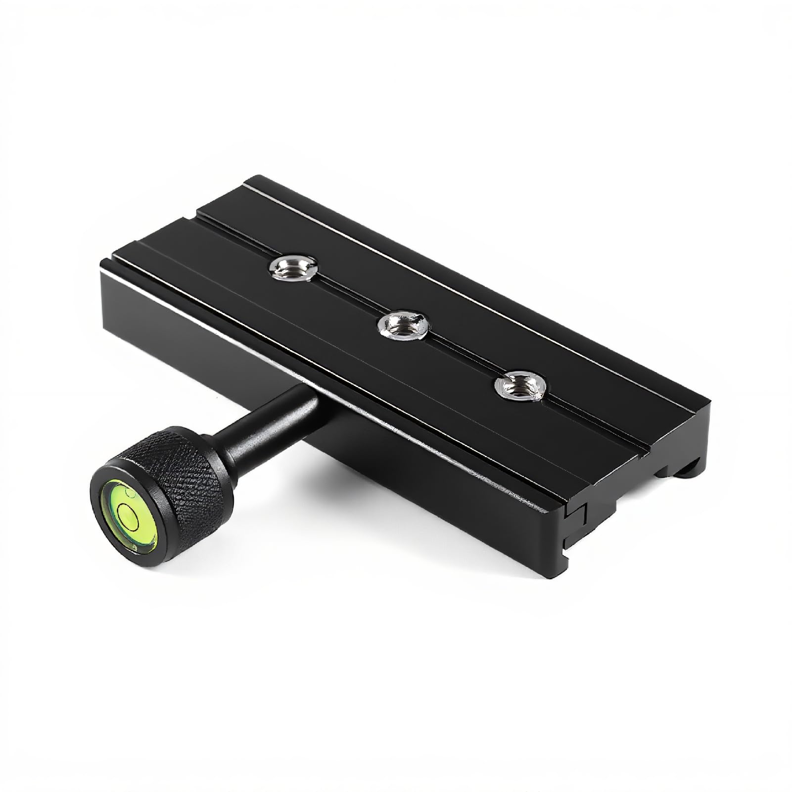 Tosuny Aluminum Alloy 120mm QR Clamp Adapter for Quick Release Plate 1/4" 3/8" Compatible with Arca SWISS RSS Tripod (Black)