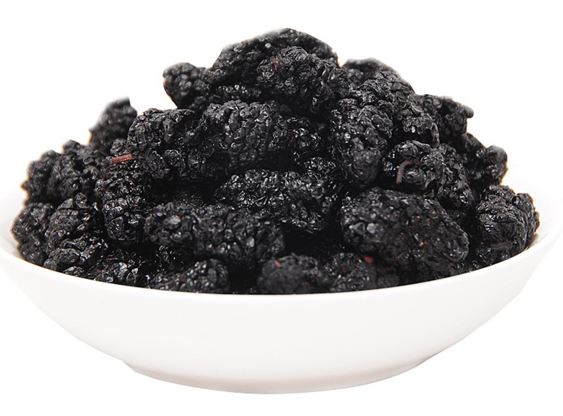 Sinkiang Specialty Wild Dried Black Mulberries for Making Tea 500g/17.63oz/1.10lb