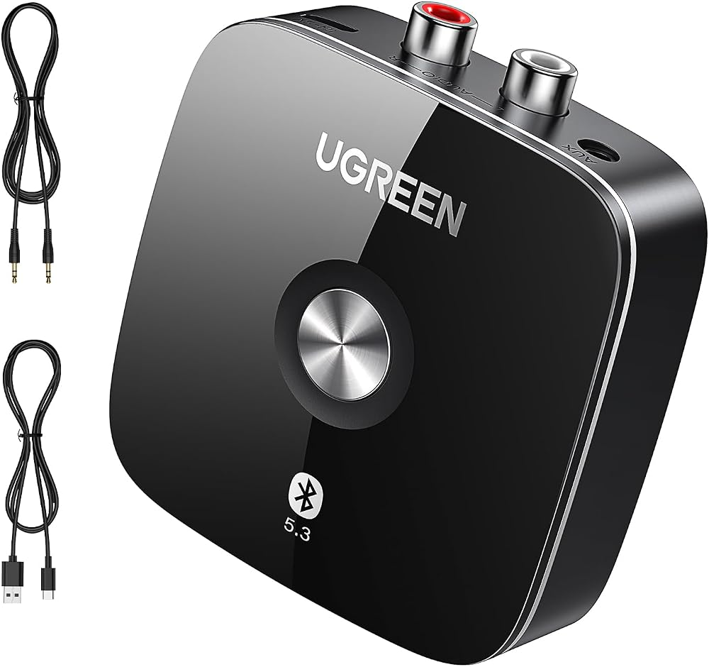UGREEN Bluetooth 5.3 Receiver for HiFi 3.5mm RCA Dual 10m Range