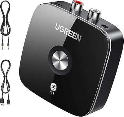 UGREEN Bluetooth 5.3 Receiver for HiFi 3.5mm RCA Dual 10m Range