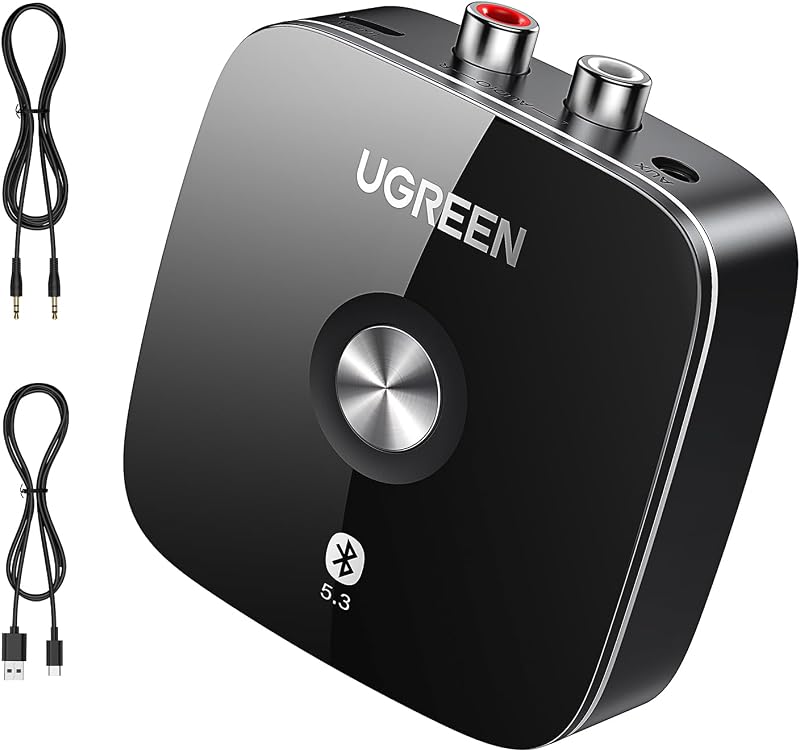 UGREEN Bluetooth 5.3 Receiver for HiFi 3.5mm RCA Dual 10m Range