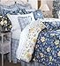 Laura Ashley Emilie Comforter Set, Blue, Full