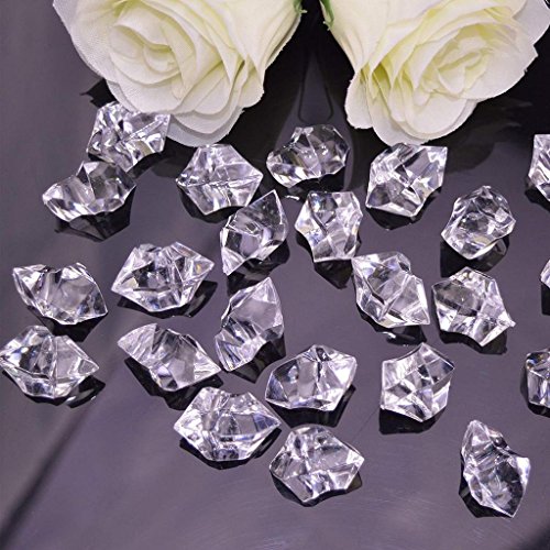 Ifavor123 Crystal Clear Acrylic Fake Ice Diamond Rocks for Vase Filler Photo Prop Table Scatter Any Occasion Party Decoration – 2 Lbs. - Thumbnail 6