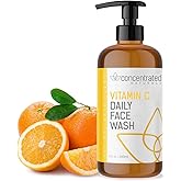 Concentrated Naturals Vitamin C Face Wash Daily Cleanser w/Marine & Plant Extracts & Retinol | Works to Help Cleaner, Brighten & Balance Complexion 8 Fl. Oz. | 240mL