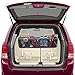 KOBWA Car Trunk Net Organizer Mesh Seat Back Storage for Cargo Grocery (6 Pockets, Extra Long, Black)