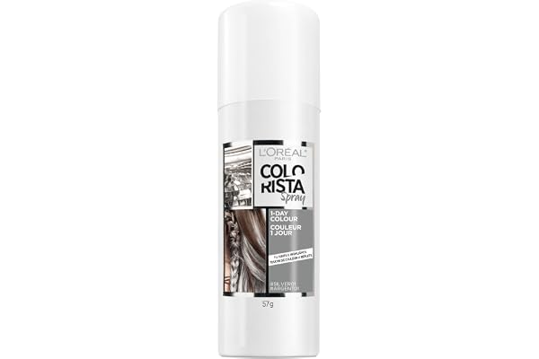 L'Oreal Paris Colorista Sprays, One-day Colour, Silver, 57g