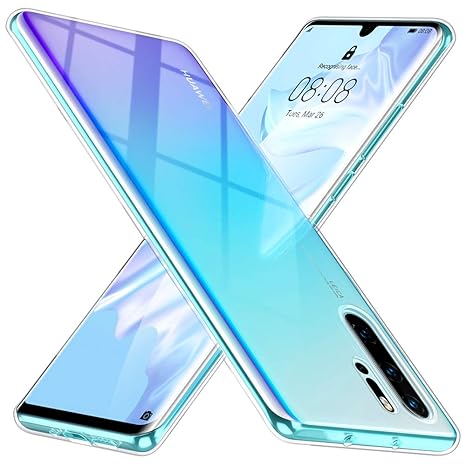 Peakally Huawei P30 Pro Hülle, Soft Silikon Dünn Transparent Hüllen [Kratzfest] [Anti Slip] Durchsichtige TPU Schutzhülle Cas