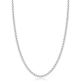 Jewlpire Silver Wheat Chain/14k Plated Gold Chain Necklace for Men, 2.5mm 3mm Chains for Men, Stainless Steel Necklace Chains for Men and Women, Mens Chain Necklace 16 18 20 22 24 26 Inch