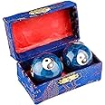 JapanBargain, Set of 2 Chinese Baoding Balls Hand Exercise Therapy Balls Stress Reliefe Balls,