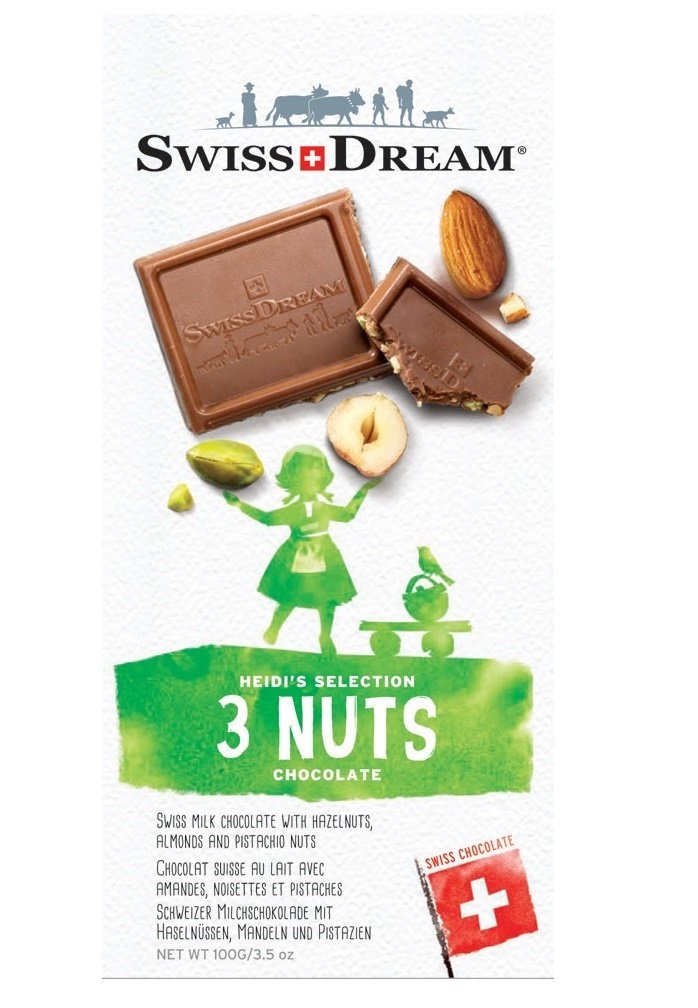 Swiss Dream 3 Nuts Chocolate , 100g Amazon.in Grocery & Gourmet Foods