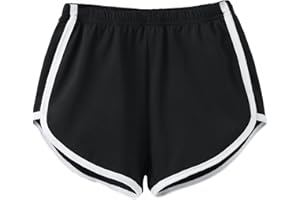 SweatyRocks Girl's Running Athletic Shorts Sport Workout Gym Casual Dolphin Shorts