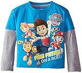 Nickelodeon Little Boys' Paw Patrol On A Roll Group Shot TB Twofer, Turquoise, 2T