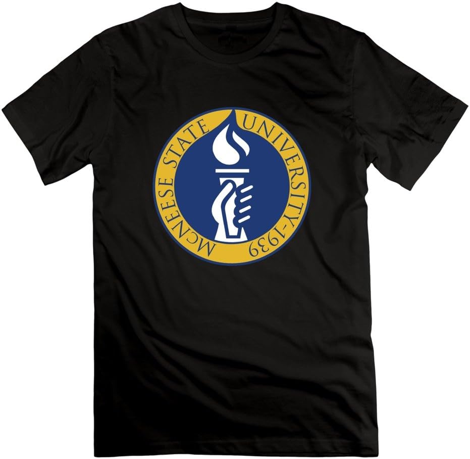ZhiXiong Mens O-Neck Mcneese State University Logo T-shirts