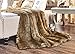 Lindsey Home Fashion Faux Fur Throw, Blankets for Bed Super Soft Fiber, Mink, Wolf, Bear, Coyote, 60