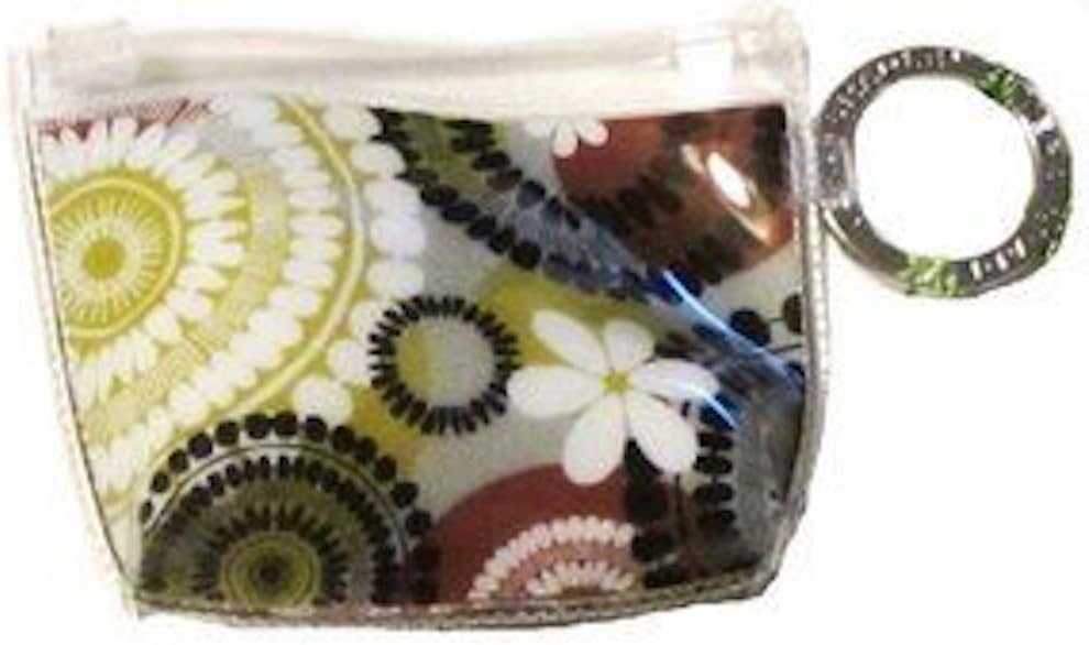 Vera Bradley Zippidy Coin Purse Keychain, Cocoa Moss