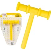 Chewy Tubes &ndash; Original Oral Motor Chewing Tool for Practicing Biting and Chewing Skills [Yellow, 3/8" Diameter] | Made in USA | Non-Toxic | Invented by Pediatric SLP