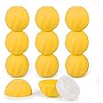 LONGWAY 0.24Oz (7ml) Empty Lip Balm Sphere Containers | Screw Cap Lipstick Tubes/Chapstick Tubes/Chapstick Holder for Lip Gloss & BPA FREE (Pack of 10） (Yellow)