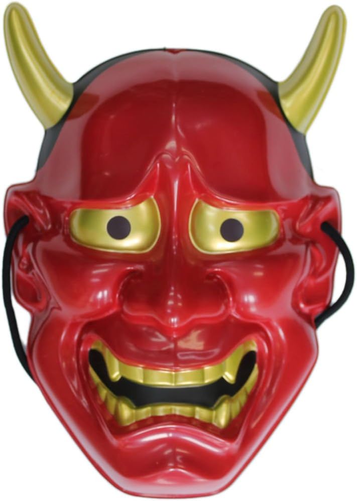 Japanese Noh/Kyogen Hannya Demon Mask (Red)