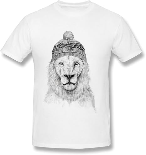 white shirt with lion