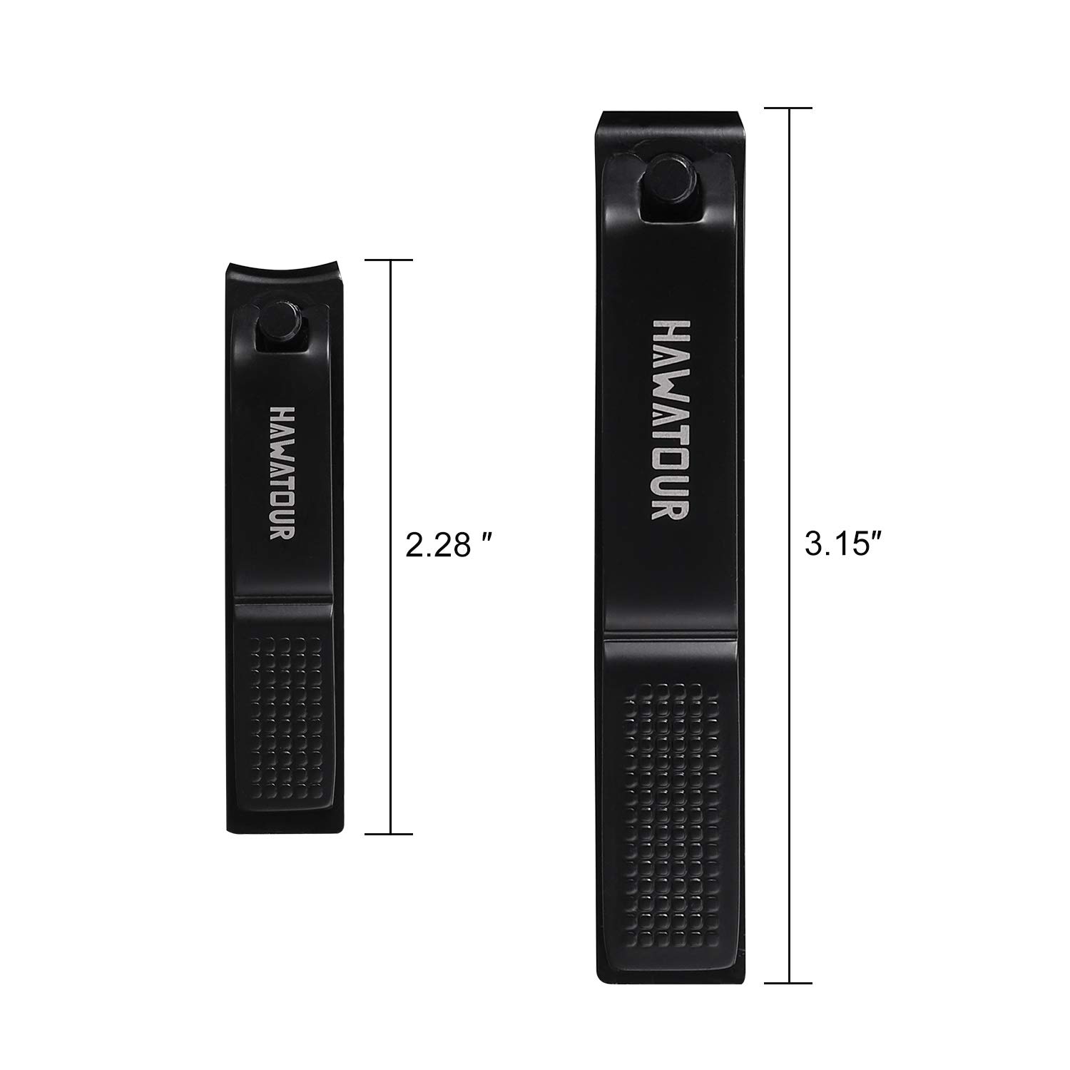 Nail Clippers Set, Ultra Sharp Sturdy Fingernail and Toenail Clipper Cutters with Visibly Tin Case by HAWATOUR : Beauty