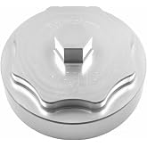 iFJF 68065612AA Fuel Filter Housing Cap Replacement for Ram 6.7L Silver | CNC Billet Aluminum Heavy-Duty Upgrade, Easy 1-1/8" Socket Wrench Removal, Anti-Slip Sharp Edges, Leak-Proof