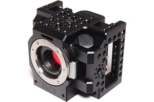 XLCS DESIGNS XLCS Cage for Blackmagic Micro Studio Camera 4K G2 | for Original Micro Cinema Camera and Micro Studio Camera 4K | Cinema Rig | USB C Cable Lock | Multiple Mounting Points | Modular Design