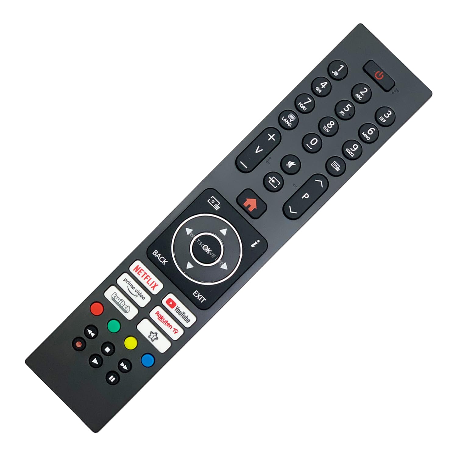 121AV Original RC45135P TV Remote Control Compatible with Hanseatic/Horizon/Kendo/Luxor/Nabo/Nordmende/OK/Prosonic/Salora/Vestel Smart HD HDR LED