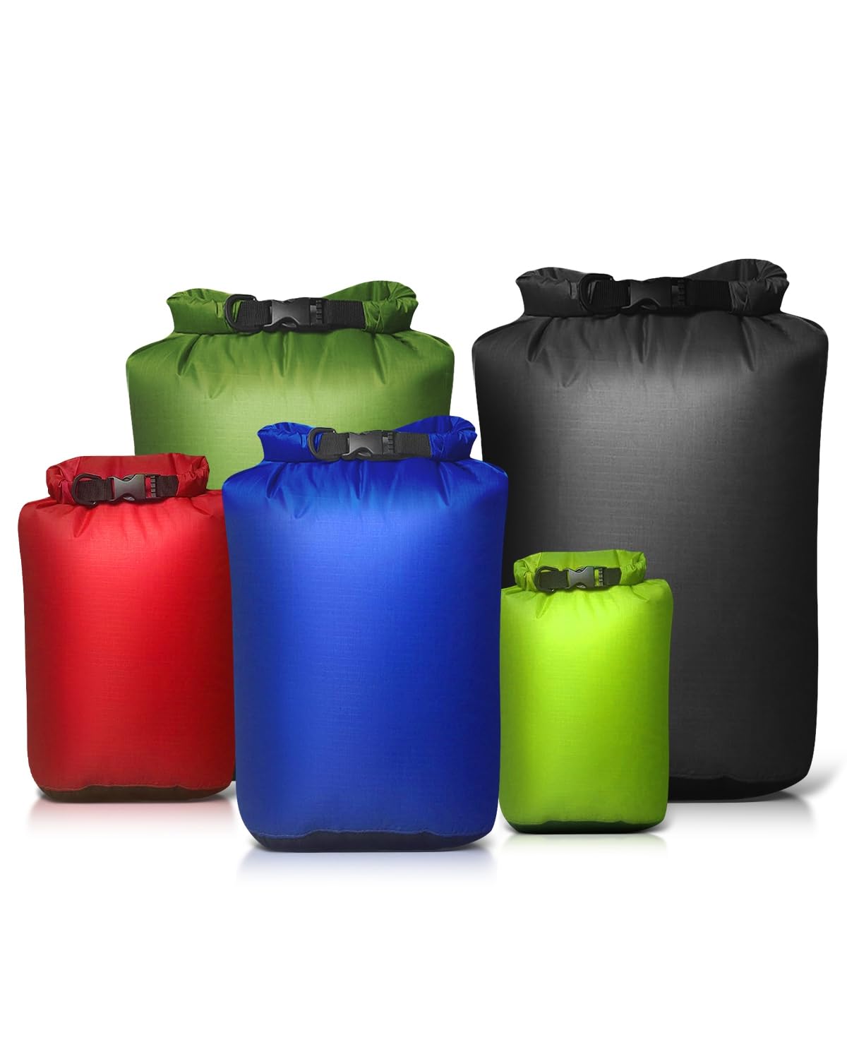 Victoper Waterproof Dry Bag Set 5Pcs, Lightweight Large Capacity Ripstop Dry Bags Waterproof in 3L 5L 10L 15L 20L Organizer Storage Bags for Outdoor Hiking Camping Fishing Cycling (Dry Bag 5PCS) — image 1