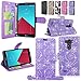 LG G4 Case - Cellularvilla Diamond Glitter Sparking Pu Leather Wallet Flip Open Pocket Credit/id Card Slots/Holder & Wrist Strap Case Cover for LG G4 (Purple Glitter)