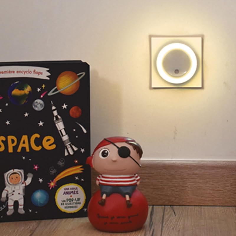Luz nocturna infantil con sensor crepuscular, Encendido automático- niños