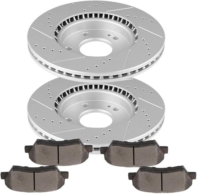 Brake Rotors Ceramic Pads Fit for 1116 Hyundai Elantra, 1314 Hyundai Elantra Coupe