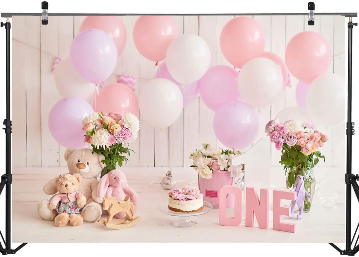 1st birthday balloons card factory