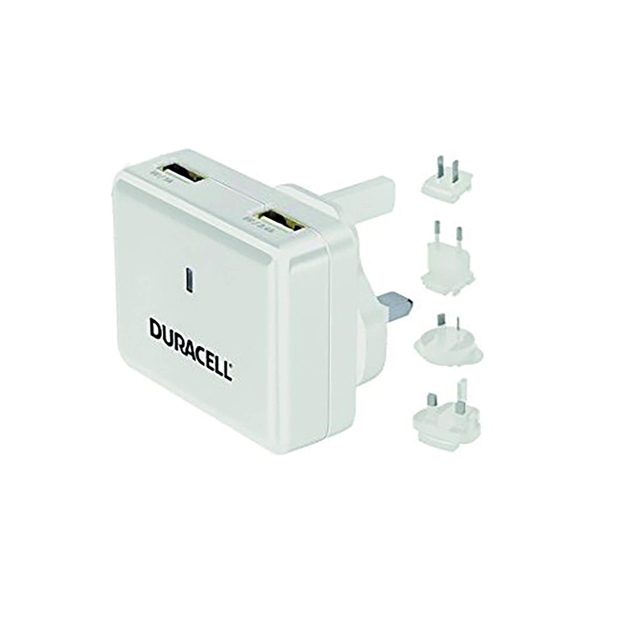 Duracell Duel USB World Travel Charger - White