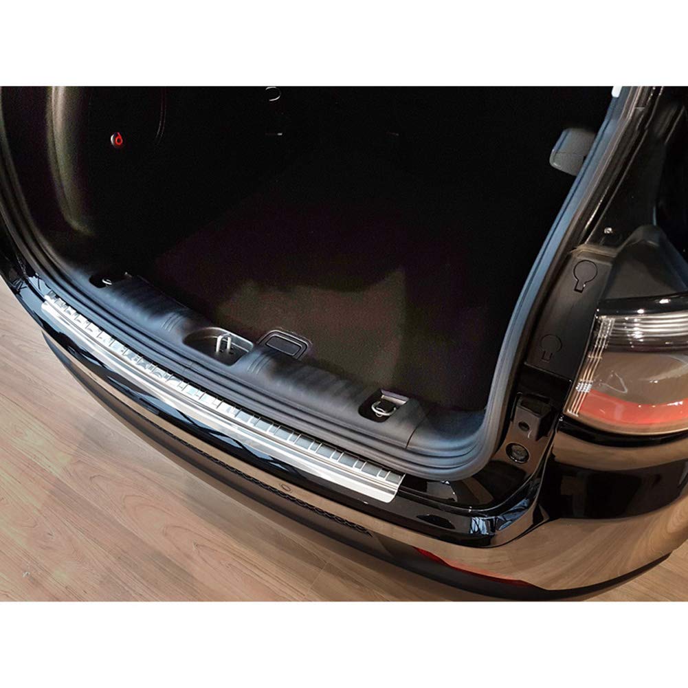 AutoStyle 2/35178 Stainless Steel Rear Bumper Protector Jeep Compass 2017 'Ribs' (Silver)