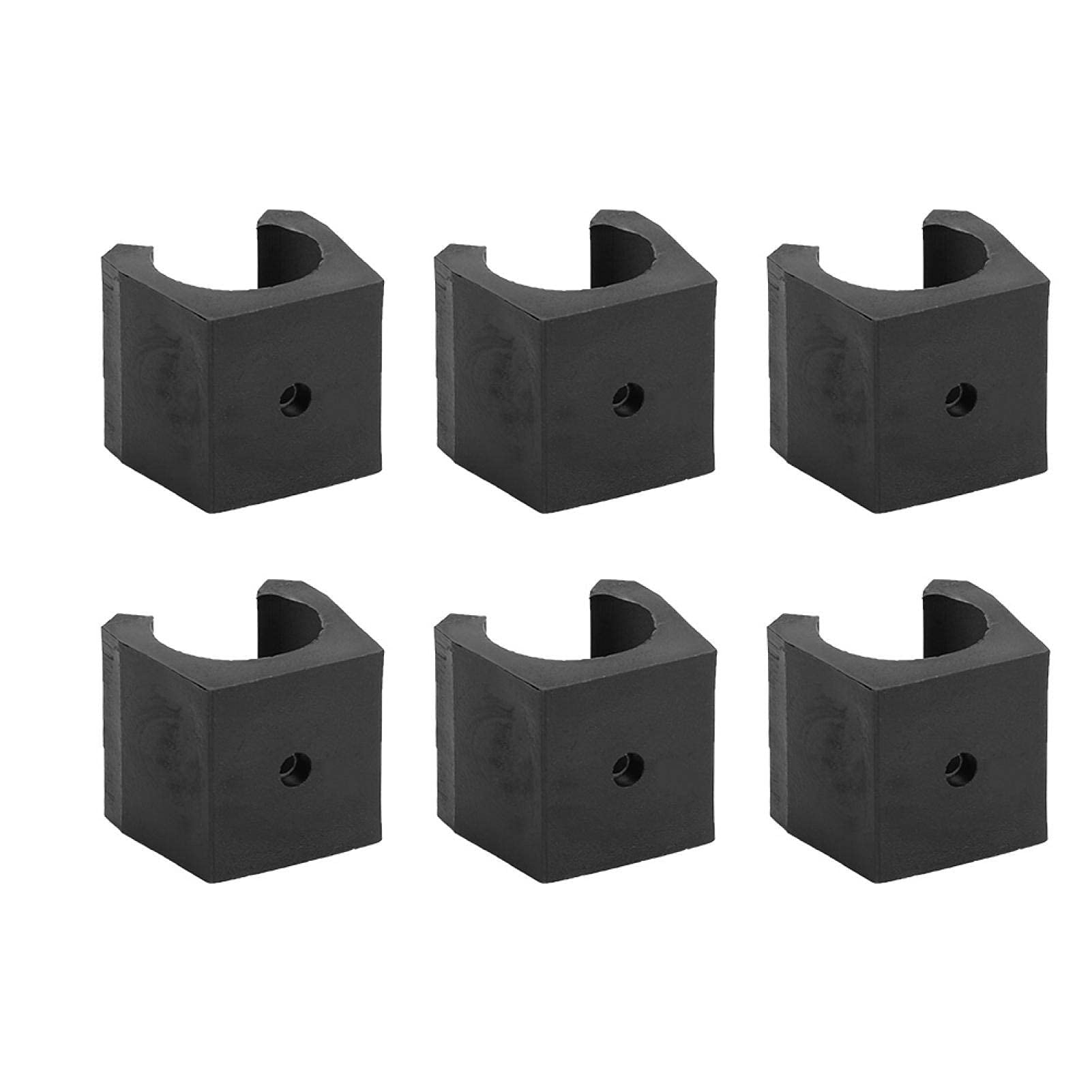 Demeras 6PCS Pool Cue Clip Plastic Billiards Snooker Cue Locating Clip Holder Cue Snooker Cue Clip Holder for Pool Cue Racks Set