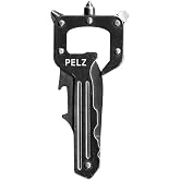 Pelz KeyTool Silver 12-in-1 Keychain Multi Tool with Carabiner