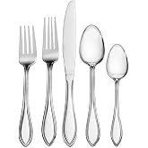 Pfaltzgraff American Bead 20-Piece Stainless Steel Flatware Set, Service for 4