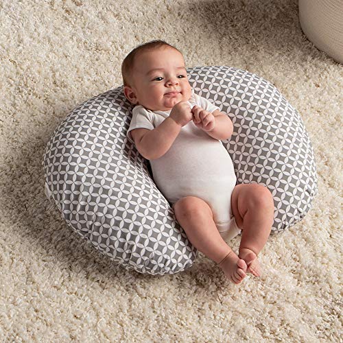 Boppy Original Nursing Pillow and Positioner, Geo Circles, Cotton Blend